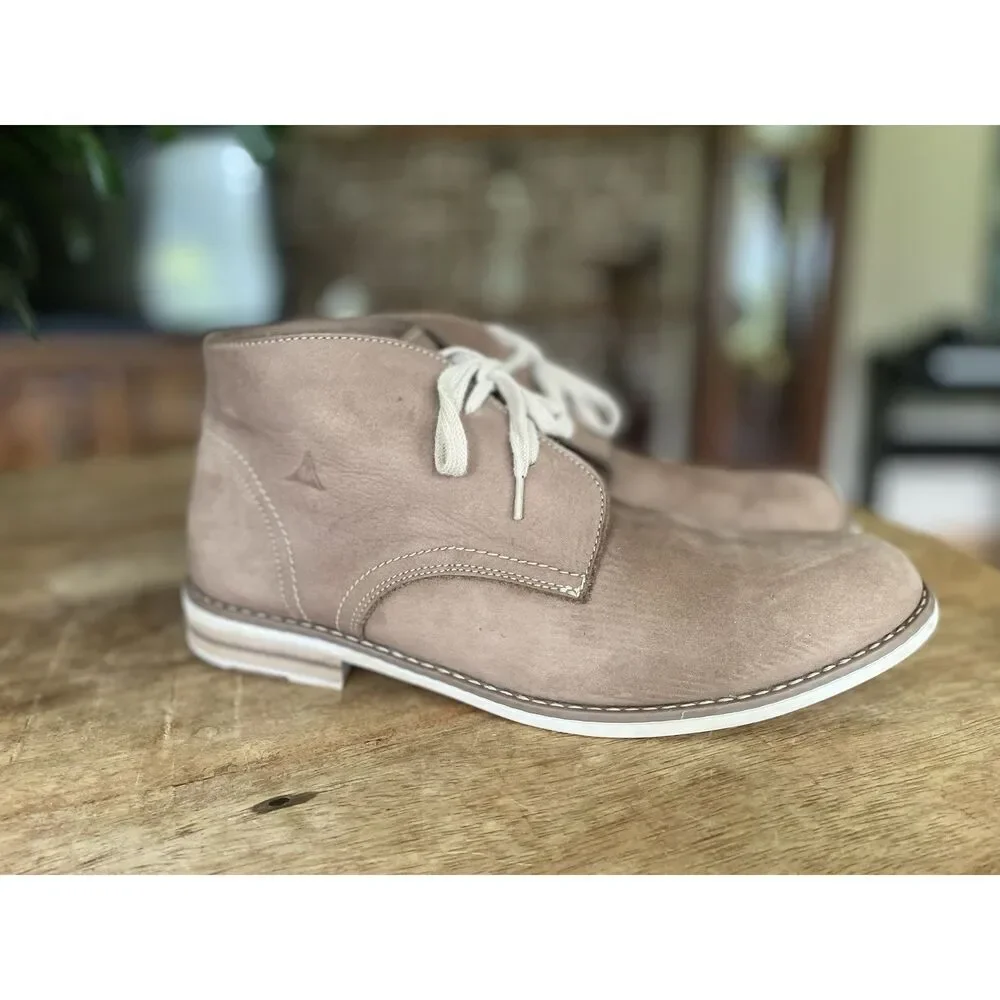 Sforzo Men’s Chukka Boots Brown Leather Upper Size 40 (US 7) Casual Dress